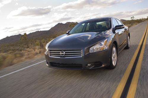 2009 Nissan Maxima, black car