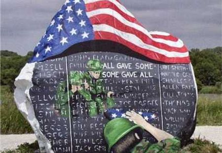 american flag on a rock, U.S. economy