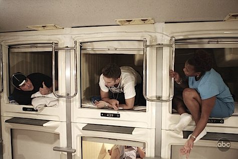 capsule hotel beds
