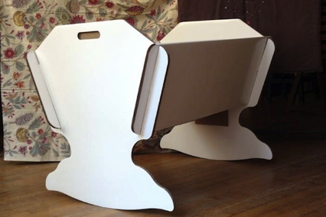 cardboard cradle