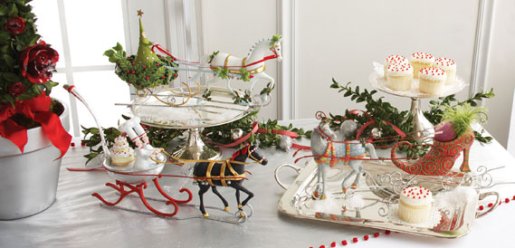 christmas decor, krinkles table