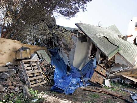 Collapsed House