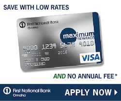 First National Bank Maximum Rewards Card