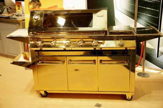 BeefEater gold-plated barbeque