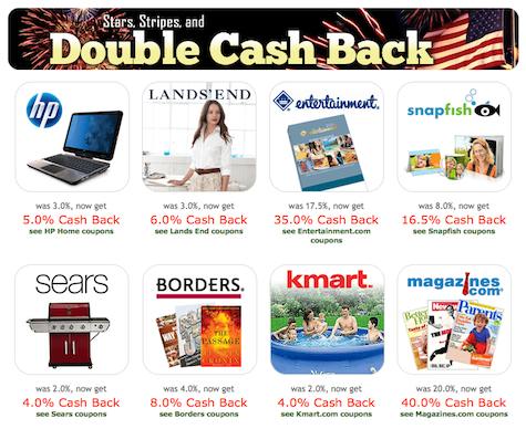 ebates double cash back deals and discounts