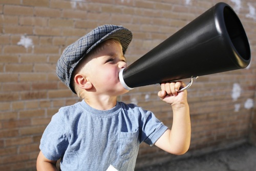women bloggers, megaphone