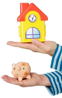 piggy bank vs house, mortage affordability