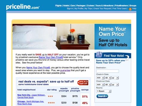 Priceline Name Your Own Price