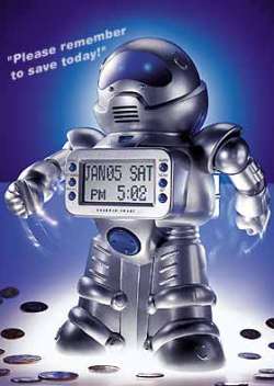 Sharper Image robot bank