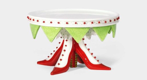 shoe cake plate, krinkles