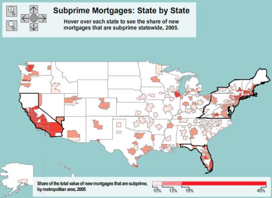 Subprime Mortgages: State By State