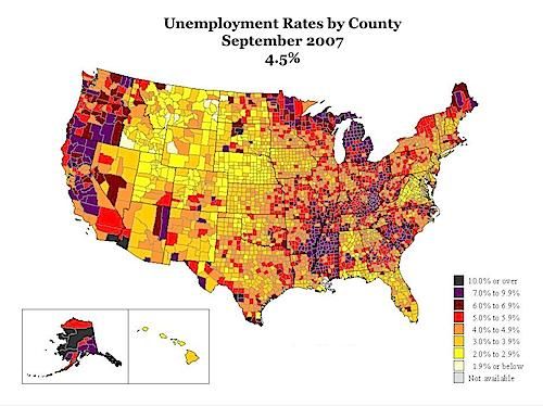 U.S. unemployment rate history