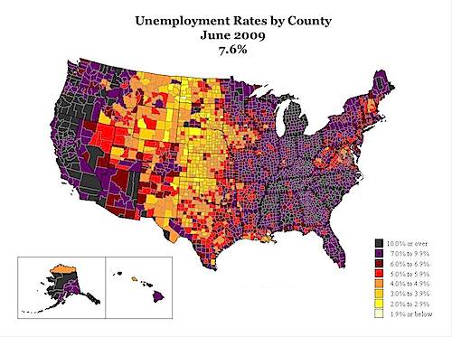 U.S. unemployment rate history