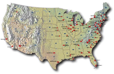 US Nuclear Map