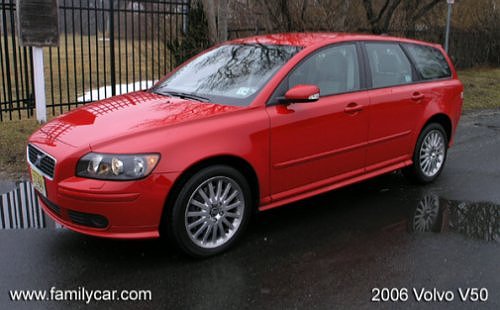 volvo v50 sportswagon car front, frontal view