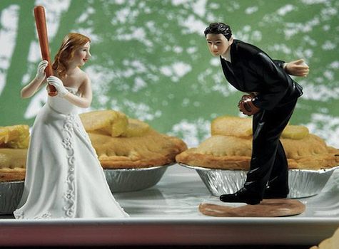 fun wedding cake topper