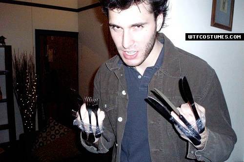 wolverine costume, edward scissorhands