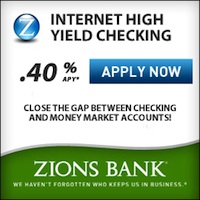 Zions Bank Internet High Yield Checking Account