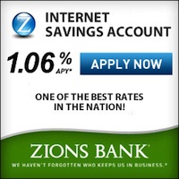 Zions Bank Internet Only Savings Account